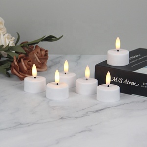Lot de 6 <span class=keywords><strong>bougies</strong></span> chauffe-plat à <span class=keywords><strong>LED</strong></span> électriques sans flamme rechargeables par USB avec base de chargement - Product Image 4