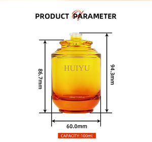 Flaconi di Profumo in Vetro Ambrato da 100ml 3.38oz, Cilindrici di Lusso con Spray, Stampa Serigrafica e Logo Personalizzato, Frascos Para Cosméticos - Product Image 2