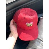 Nueva Gorra de Béisbol Ajustable de 6 Paneles 2024, Estilo Instagram, Inspirada en Corea, Unisex, Diseño de Hojas Bordadas a Máquina, Algodón con PVC