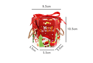 Luxuriöse, elegante Papierbox mit Weihnachtsmann-Aufdruck und Griff für Weihnachtsgeschenkverpackungen, Weihnachtsgeschenkbox - Product Image 2