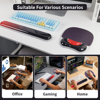 Tapis de souris ergonomique avec repose-poignet en gel, surface lisse et base antidérapante en PU pour un confort optimal