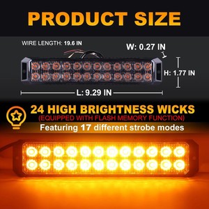 Nouvelle lampe de signalisation d'urgence à 24 LED, mini-stroboscope, étanche, universelle, pour <span class=keywords><strong>camion</strong></span> et <span class=keywords><strong>remorque</strong></span> - Product Image 3
