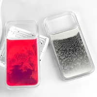 Coque de téléphone intelligente personnalisée en sable néon lumineux pour iPhone 18 14 15 16 17 Pro Max, avec sable liquide qui brille dans le noir, coque arrière pour mobile