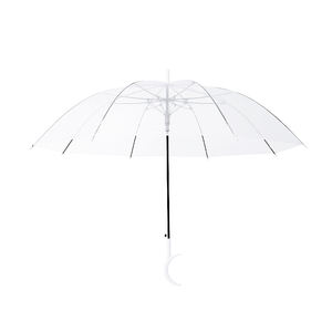 <span class=keywords><strong>Parapluie</strong></span> automatique personnalisé de couleur unie avec un design <span class=keywords><strong>transparent</strong></span> à long manche coupe-vent renforcé pour une utilisation promotionnelle/cadeau - Product Image 6