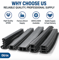 Bande d'étanchéité EPDM pour panneau solaire, joint en caoutchouc extrudé en forme de T, taille personnalisée pour module photovoltaïque, fourniture d'usine OEM