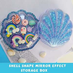 Osbang Appareil ménager Bricolage Artisanat Moule en caoutchouc Moule d'injection plastique Forme de coque Boîte de rangement de table Décoration de bureau - Product Image 5