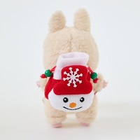 Sac à dos en peluche fantaisie de dessin animé avec cordon de serrage pour ensembles de décoration de poupées et cadeaux de vacances