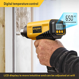 <span class=keywords><strong>Pistola</strong></span> <span class=keywords><strong>de</strong></span> Aire Caliente Eléctrica <span class=keywords><strong>de</strong></span> 2000W con Pantalla LCD y Temperatura Ajustable <span class=keywords><strong>para</strong></span> Soldadura, Termocontracción <span class=keywords><strong>de</strong></span> Películas y Sellado <span class=keywords><strong>de</strong></span> Plástico - Product Image 4