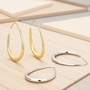 ต่างหูรูปทรงหยดน้ำ<span class=keywords><strong>ส</strong></span>ไตล์ยุโรปและอเมริกา ดีไซน์วงรีโปร่งหรูหรา เรียบง่าย ระดับไฮเอนด์ - Product Image 2