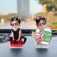 Support en acrylique pour tableau de bord de voiture, portrait réel DIY, cadeau promotionnel transfrontalier pour enfants, Saint-Valentin, Noël