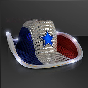CLBX stella a cinque punte paillettes LED pannello luminoso per cappello da Cowboy giorno dell'indipendenza bandiera americana ispirata forniture per feste colorate - Product Image 4
