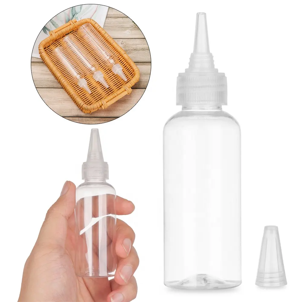 5pcs 10-250ml खाली ड्रॉपर बोतल प्लास्टिक निचोड़ बोतल के लिए Childproof टोपी के साथ तेल पेंट तरल गोंद कंटेनर स्याही तेल Droppe