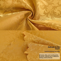 Nappe de Table à Manger de Mariage de Style Européen Grande Nappe Ronde Circulaire Hôtel Jacquard Nappe Couverture de Table pour Restaurants