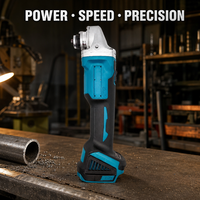 Meuleuse d'angle sans fil 21V sans balais, professionnelle, pour bricolage, 180 mm, outil multifonctionnel de meulage et de découpe avec batterie au lithium