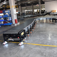 Convoyeur à rouleaux électrique pliable en acier inoxydable Duffy avec variateur de vitesse pour lignes d'assemblage