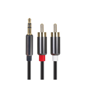 สายสัญญาณเสียง 3.5 มม. ถึง 2Rca ทองแดงปราศจากออกซิเจน สาย AV ตัวผู้ตัวเมีย สำหรับอุปกรณ์เสียง - Product Image 3
