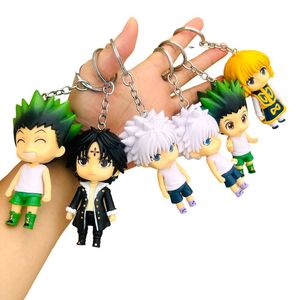 Set de 6 Figuras de Acción de Anime <span class=keywords><strong>HUNTERxHUNTER</strong></span> Killua, Modelo de PVC, Estatua, Colgante para Mochila, Llavero, Muñecos, Juguetes, Regalos - Product Image 5