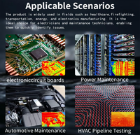 Multimètre numérique à imagerie thermique 2 en 1, caméra IR, résolution 32x32, True RMS, auto-étalonnage, testeur électrique CVC