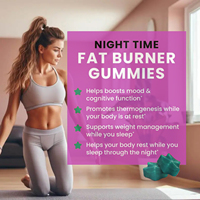 Gummies OEM/ODM Brûle-graisses Nocturnes pour le Sommeil, Extrait de Haricot Blanc et Café Vert, Bloque les Glucides, Brûle les Graisses Pendant le Sommeil