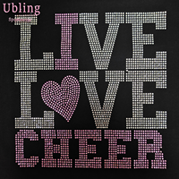 Promotionnel Bling Bling Strass Conceptions De Transfert De Chaleur En Gros Étincelles Personnalisé Fer sur Strass Transferts pour T-shirt