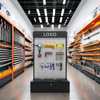 Fabricant d'outils électriques à usage intensif perçage de panneau perforé en métal crochet magasin de détail présentoirs pour matériel