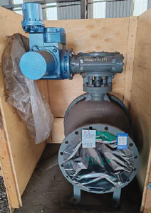 Vanne à boisseau sphérique à commande électrique avec raccordement à brides DN400 pour applications industrielles de gaz à haute température - Product Image 2