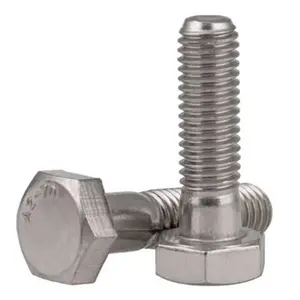 DIN931 DIN933 Hex Bolt สแตนเลส A4-70 Hex Bolt M6-10mm-150mm