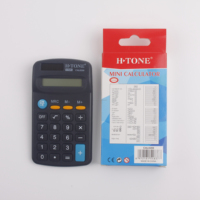 Calculatrice de tables de fonction financière de bureau d'impression de logo personnalisé de promotion mini calculateur de coût de poche solaire à 8 chiffres