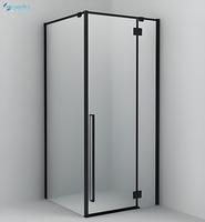 Paroi de douche pour salle de bain |   Cabine de douche en verre fixe, séparation sec/humide, salle de bain moderne