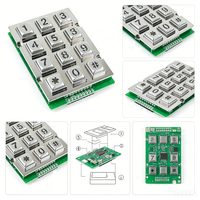Clavier lumineux 3x4 à 12 touches / Clavier en caoutchouc silicone sur mesure / Clavier de contrôle d'accès