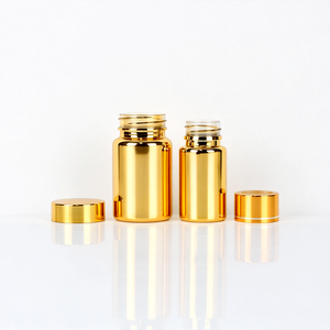 Botella de Cápsulas de PP Electrochapada en Oro de 50 ml, 100 ml, 120 ml, Botella de Cápsulas para Suplementos, Botella para Tabletas de Vitaminas - Product Image 5