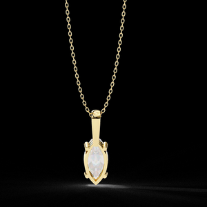 Collar con Colgante de Diamantes de Diseño para Mujer, Joyería Elegante y Minimalista para Uso Diario, Acabado Brillante y Ligero, Regalo Moderno - Product Image 4
