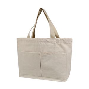Sac fourre-tout en coton écologique, sac de Shopping avec poche, Logo personnalisé, Promotion - Product Image 1