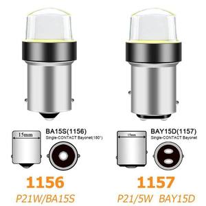 Nouvelle ampoule LED BA15S P21W 1157 BAY15D P21/5W pour voiture 12V, frein, marche arrière, clignotant, température de couleur 6500K - Product Image 2