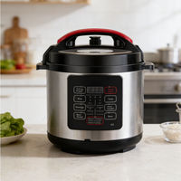 Cuisinière électrique à pression 5L avec fonctions préréglées, écran LCD, cuiseur multifonction et cuiseur à riz multifonction