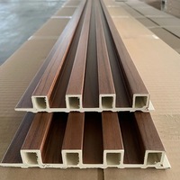 Lambrin Panneau de bois 3D extérieur Lambrin décoratif WPC pour murs en bois de type WPC