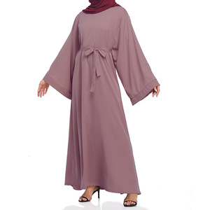 Robe longue à lacets pour femmes musulmanes, grande <span class=keywords><strong>taille</strong></span>, moyen-orient, dubaï - Product Image 3