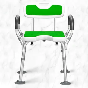 Cadeira para banheira, assento simples para idosos antiderrapante segurança de liga de alumínio