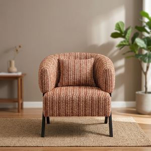 Sillón Moderno de Terciopelo con Patas de Metal y Cojín Relleno de Plumón para Dormitorio, Apartamento, Comedor, Sala de Estar, Muebles para el Hogar - Product Image 3