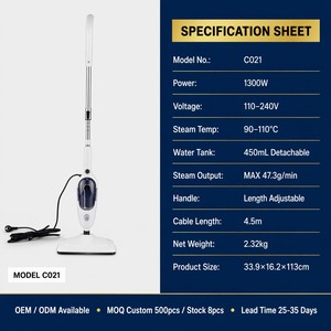 Nettoyeur vapeur portable pour les fêtes, en stock, cadeau de Noël, vente en gros, OEM, 1300W, 10 en 1, 450ml, CE, prêt à être expédié, <span class=keywords><strong>Black</strong></span> <span class=keywords><strong>Friday</strong></span> - Product Image 3
