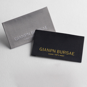 Etichetta di lusso personalizzata in morbido raso per abbigliamento privato con etichetta Premium Master collo etichetta ricamata con tipo di fine piega - Product Image 6