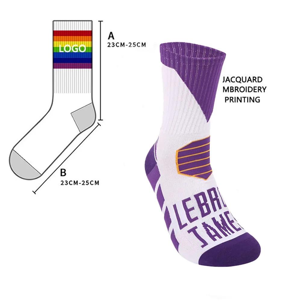 High-quality Custom Color Socks Polyester Coolmax Socks Anti-slip Printed Socks