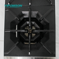 Cuisinière de comptoir professionnelle en acier inoxydable à gaz naturel, 2 brûleurs, multifonctionnelle, garantie 1 an, modèle d'équipement de cuisson