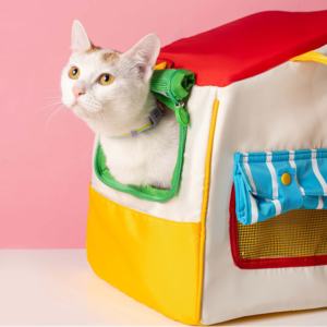 กระเป๋าใส่สัตว์เลี้ยง <span class=keywords><strong>PETSVILLE</strong></span> รูปทรงบ้านน่ารัก น้ำหนักเบา พกพาสะดวก สำหรับสุนัขและแมว เหมาะสำหรับการเดินทางกลางแจ้ง - Product Image 1
