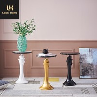 Fournisseurs d'usine de Foshan, table ronde en marbre noir au design unique et personnalisé, moderne avec chaises pour café