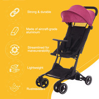 Poussette de voyage portable JXB S900, homologuée par les compagnies aériennes, avec grand panier de rangement, logo personnalisé, fabrication OEM