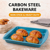 Plateau à biscuits antiadhésif en acier au carbone, couleur et taille personnalisables, pour solutions de cuisson OEM et ODM
