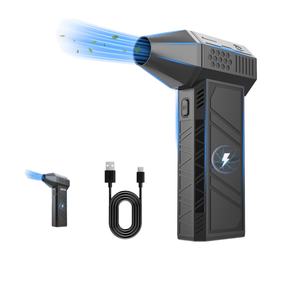 Mini Soplador de Aire Eléctrico Inalámbrico Jarvis Turbo, Ventilador de Mano de Grado Industrial, Motor sin Escobillas, Velocidad Máxima de 250 mph, Mini para Limpieza de Autos - Product Image 2