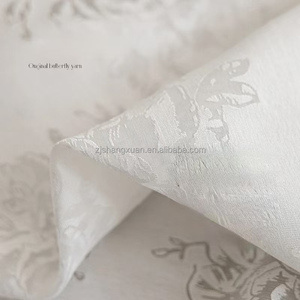 Soggiorno rurale di lusso balcone protezione solare specchio Jacquard velo tenda di garza bianca - Product Image 4