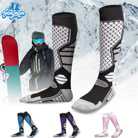 Chaussettes pour hommes personnalisées en gros, chaussettes de sport pour hommes, chaussettes thermiques chaudes d'hiver pour enfants, chaussettes de ski de haute qualité